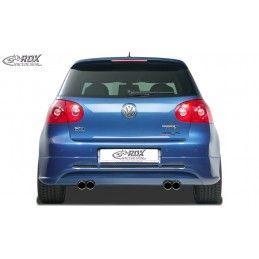 RDX rear bumper extension Tuning VW Golf 5 "GTI/R-Five" with exhaust hole left & right, VW