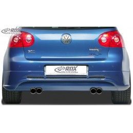 RDX rear bumper extension Tuning VW Golf 5 "GTI/R-Five" with exhaust hole left & right, VW