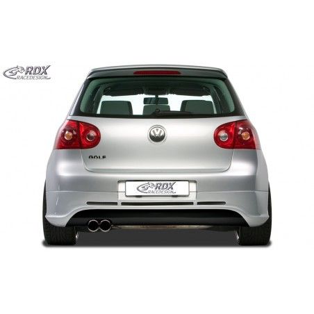 RDX rear bumper extension Tuning VW Golf 5 "GTI/R-Five" with exhaust hole left, VW