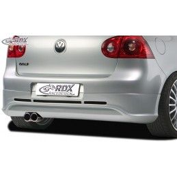 RDX rear bumper extension Tuning VW Golf 5 "GTI/R-Five" with exhaust hole left, VW