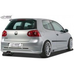 RDX rear bumper extension Tuning VW Golf 5 "GTI/R-Five" with exhaust hole left, VW