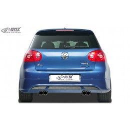 RDX rear bumper extension Tuning VW Golf 5 "V2" with exhaust hole left & right, VW