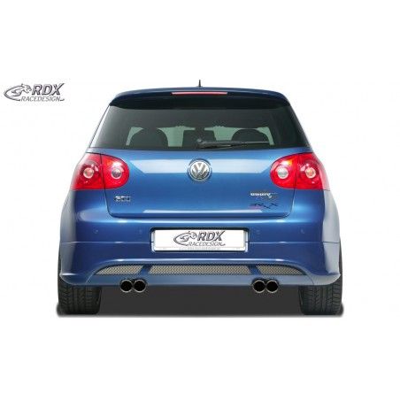 RDX rear bumper extension Tuning VW Golf 5 "V2" with exhaust hole left & right, VW