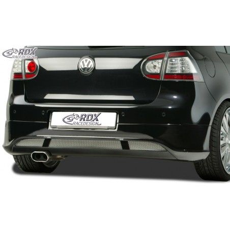 RDX rear bumper extension Tuning VW Golf 5 "V2" with exhaust hole left, VW