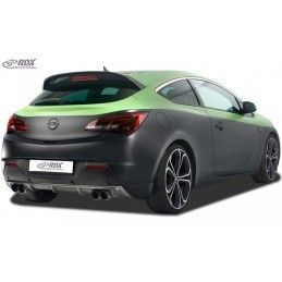 RDX rear bumper extension Tuning OPEL Astra J GTC Diffusor (Tuning Left+Right Exhausts), OPEL