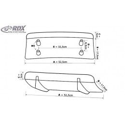 RDX Rear Diffusor U-Diff Tuning KIA Sportage (SL), KIA