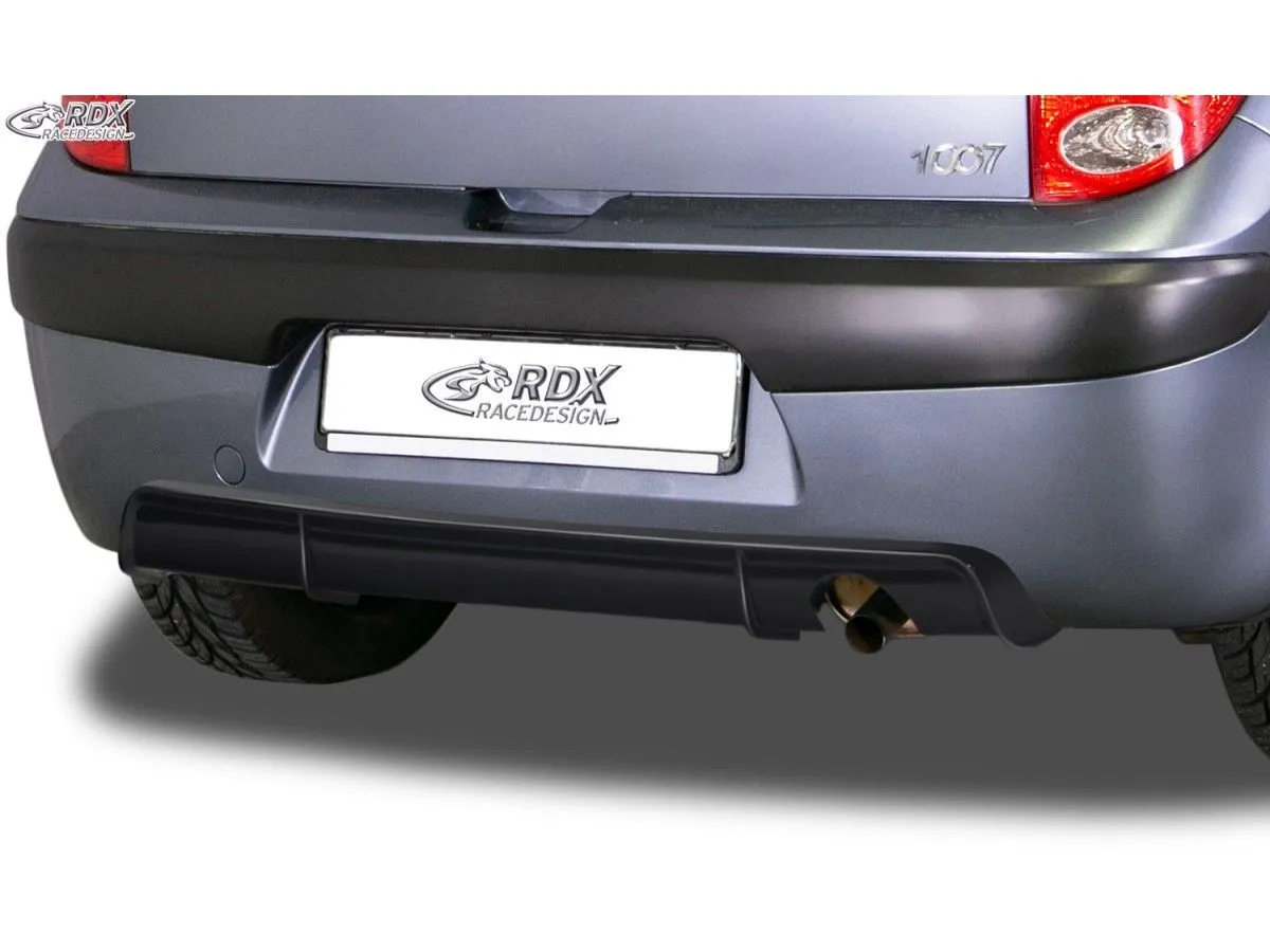 Tuning RDX rear bumper extension Tuning PEUGEOT 1007 Diffusor Diffuser RDX  RACEDESIGN