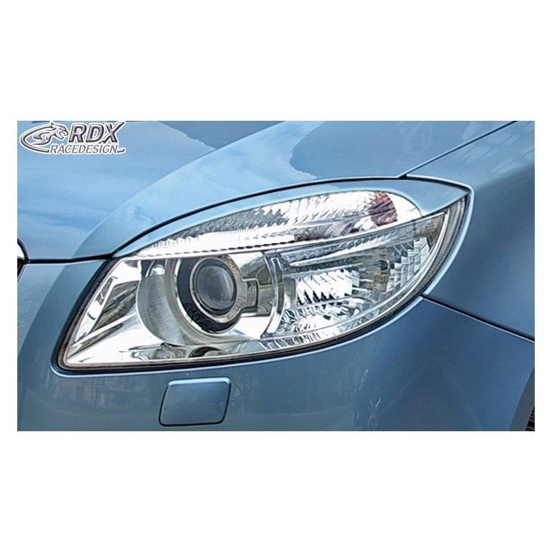 RDX Headlight covers Tuning SKODA Fabia 2 / 5J -2010, SKODA