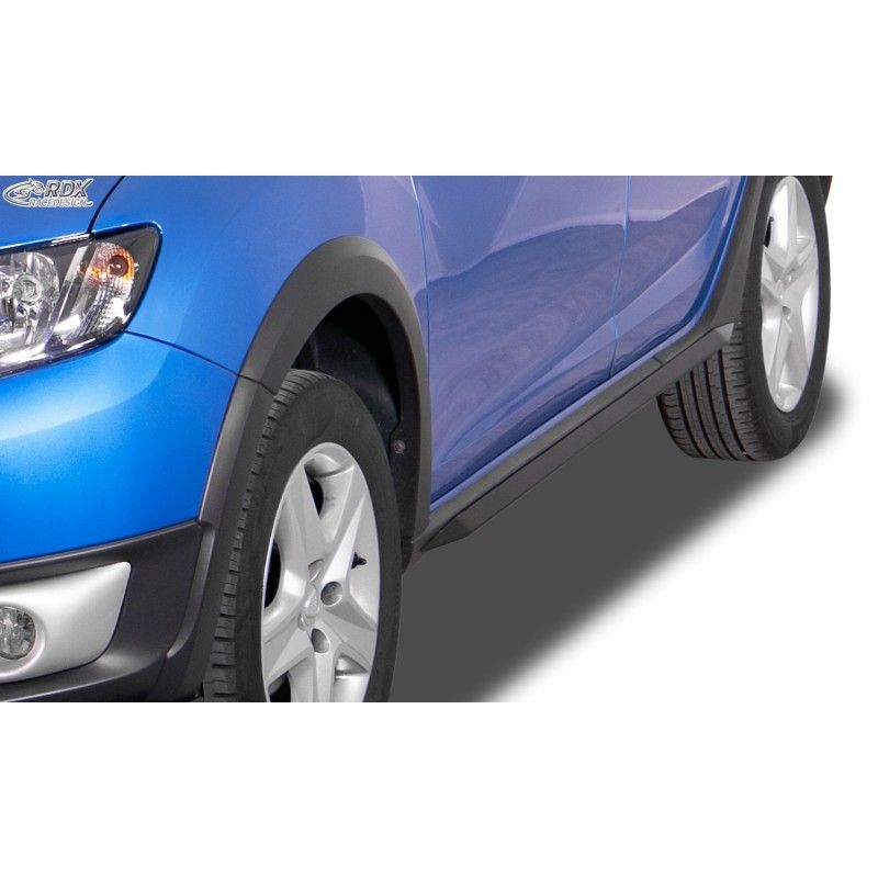 RDX Sideskirts Tuning DACIA Sandero 2 (incl. Stepway) "Slim", DACIA