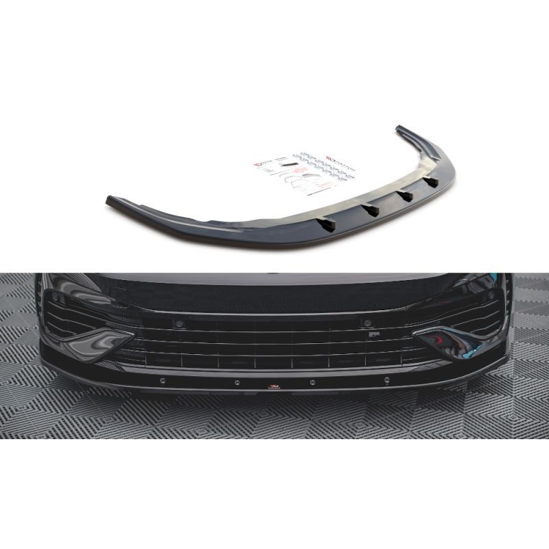 Maxton Front Splitter V.1 Volkswagen Golf R Mk8 Gloss Black, Nouveaux produits maxton-design