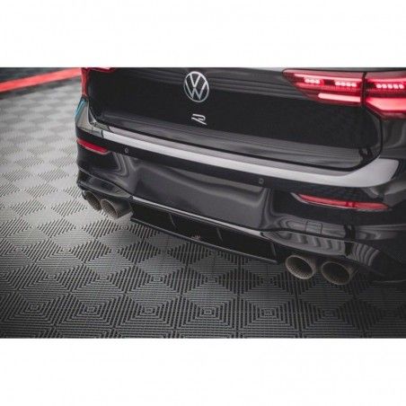 Maxton Central Rear Splitter for Volkswagen Golf R Mk8 Gloss Black, Nouveaux produits maxton-design