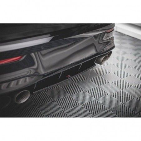 Maxton Central Rear Splitter for Volkswagen Golf R Mk8 Gloss Black, Nouveaux produits maxton-design