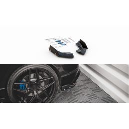 Maxton Rear Side Splitters V.2 + Flaps Volkswagen Golf R Mk8 Gloss Black, Nouveaux produits maxton-design