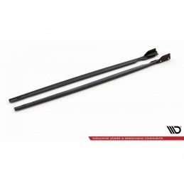 Maxton Side Skirts Diffusers V.2 + Flaps Volkswagen Golf R Mk8 Gloss Black, Nouveaux produits maxton-design