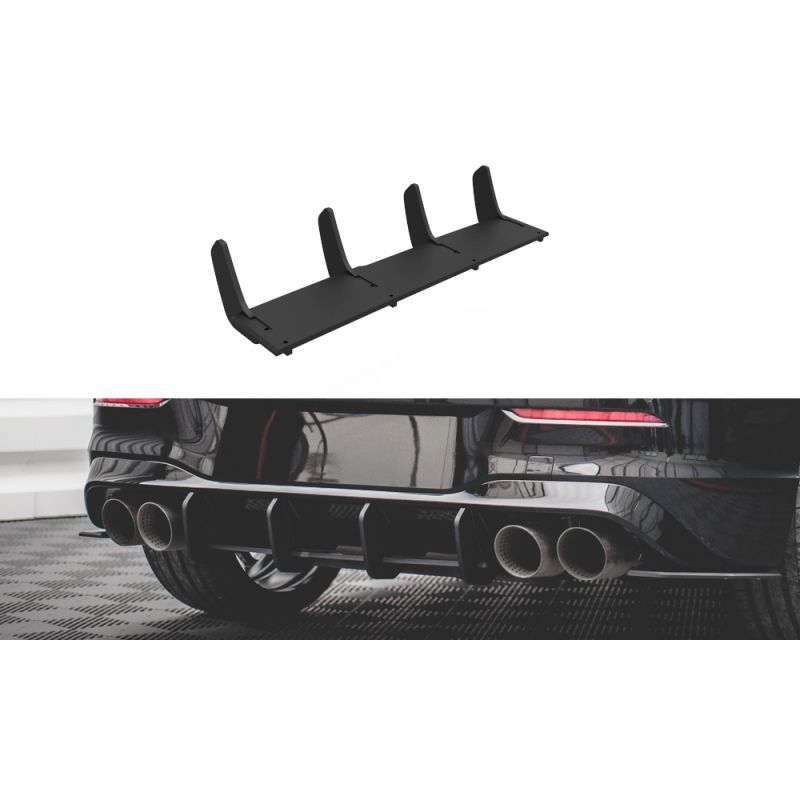 Maxton Street Pro Rear Diffuser Volkswagen Golf R Mk8 Black, Nouveaux produits maxton-design