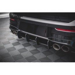 Maxton Street Pro Rear Diffuser Volkswagen Golf R Mk8 Black, Nouveaux produits maxton-design