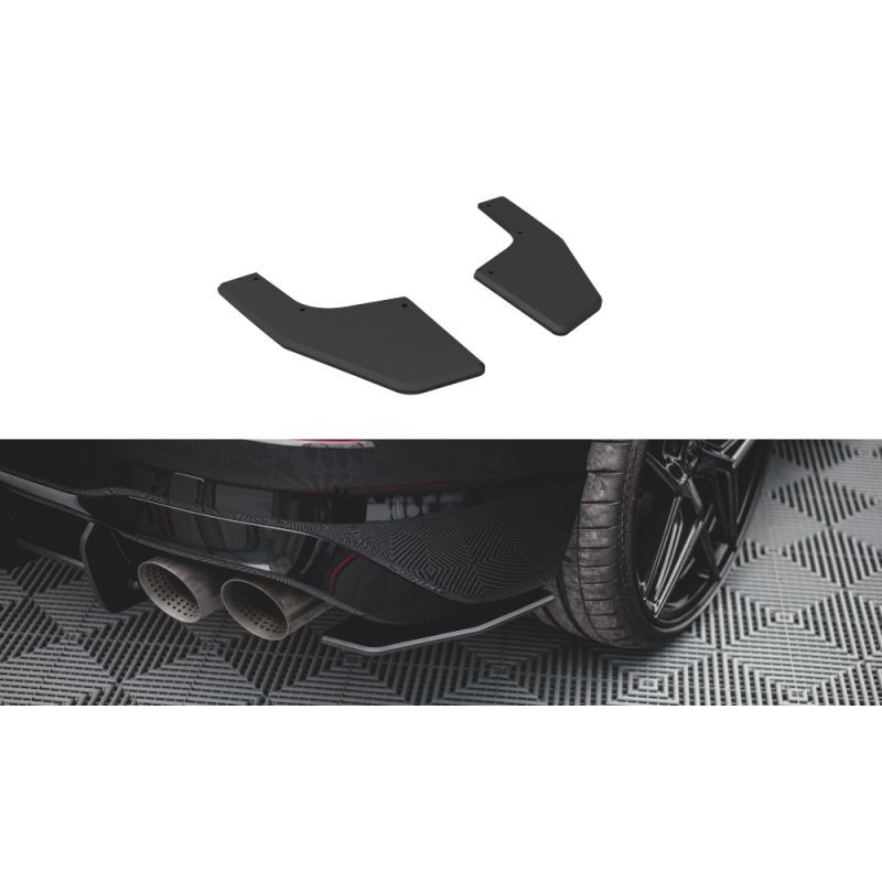 Maxton Street Pro Rear Side Splitters Volkswagen Golf R Mk8 Black, Nouveaux produits maxton-design