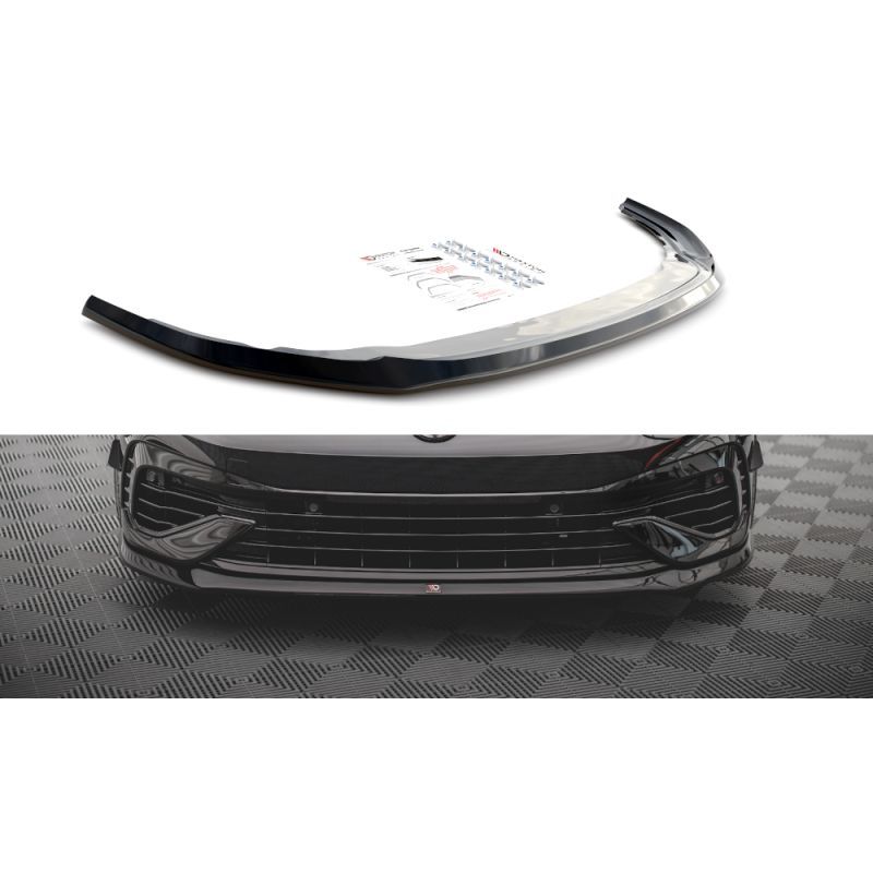 Maxton Front Splitter V.5 Volkswagen Golf R Mk8 Gloss Black, Nouveaux produits maxton-design