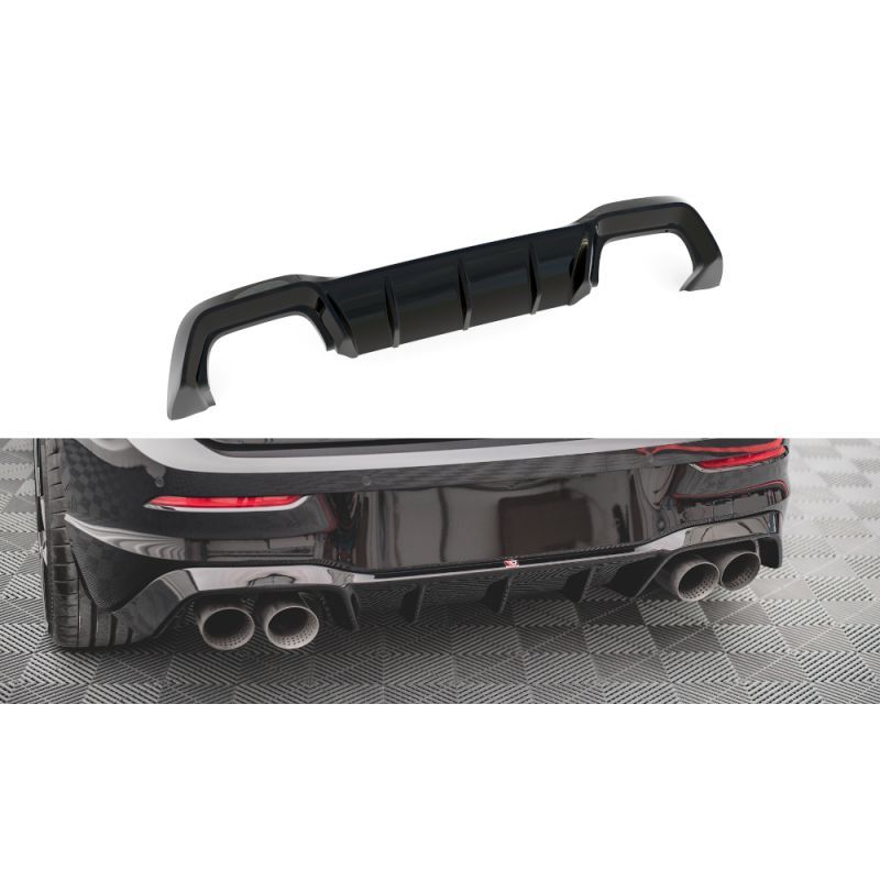 Maxton Rear Valance V.1 Volkswagen Golf R Mk8 Gloss Black, Nouveaux produits maxton-design