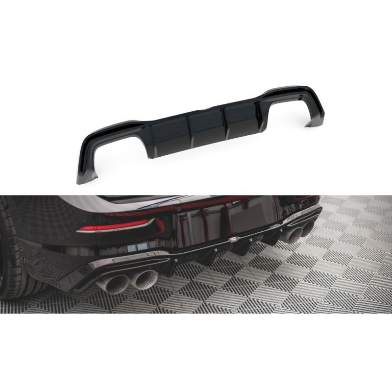 Maxton Rear Valance V.2 Volkswagen Golf R Mk8 Gloss Black, Nouveaux produits maxton-design