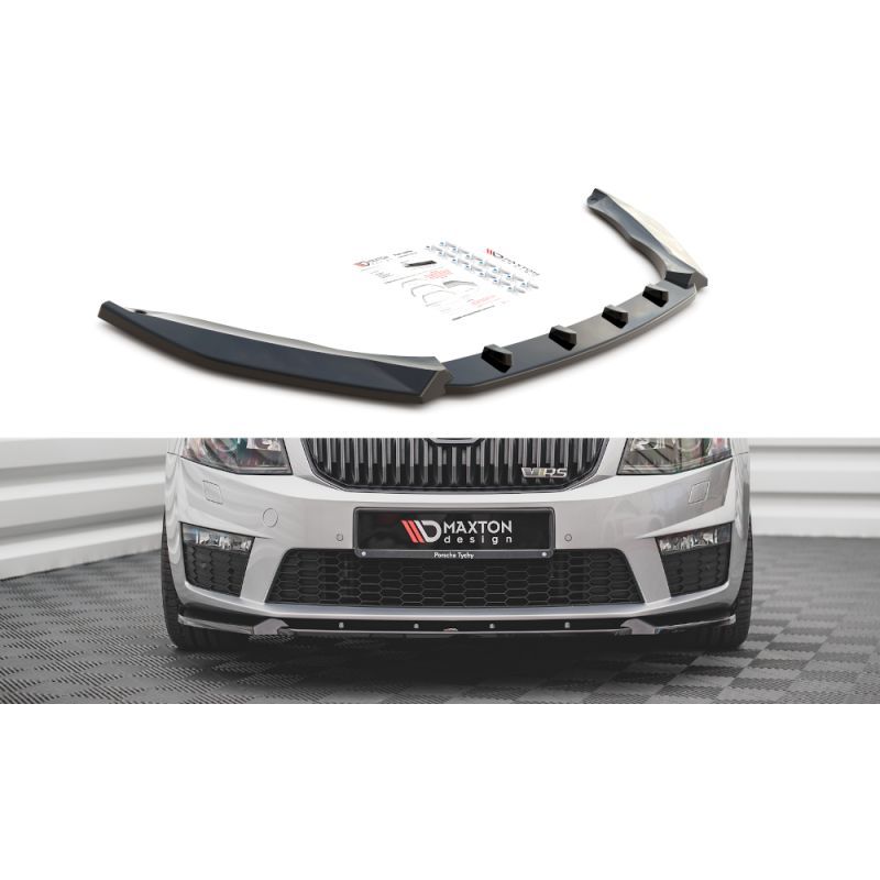 Maxton Front Splitter V.3 Skoda Octavia RS Mk3 Gloss Black, Nouveaux produits maxton-design