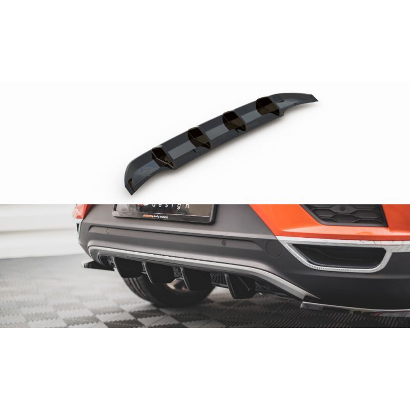 Maxton Rear Valance Volkswagen T-Roc Mk1 Gloss Black, Nouveaux produits maxton-design