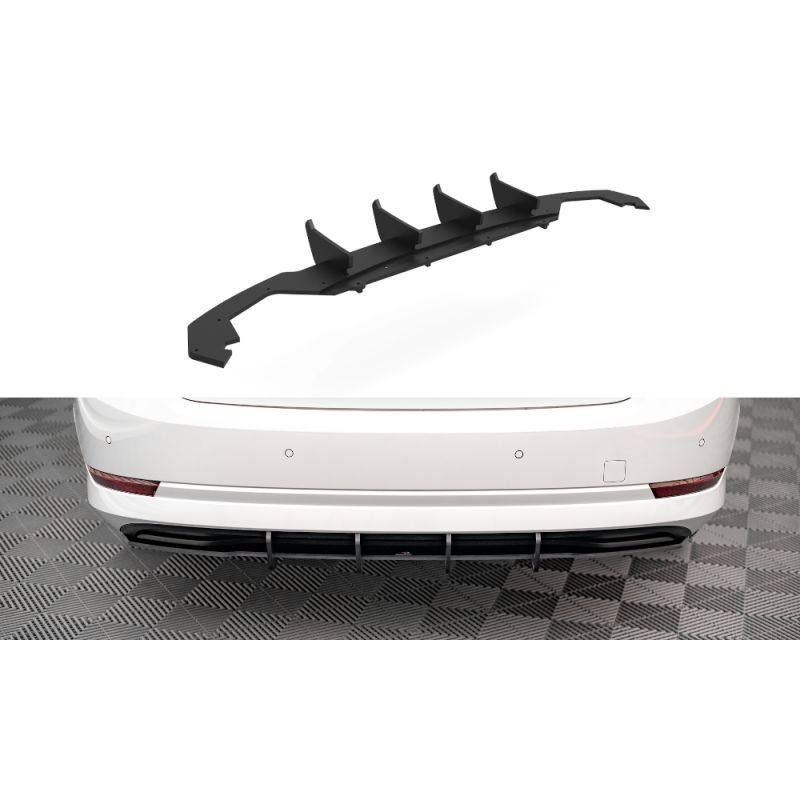 Maxton Street Pro Rear Diffuser Skoda Octavia Mk4 Black-Red, Nouveaux produits maxton-design