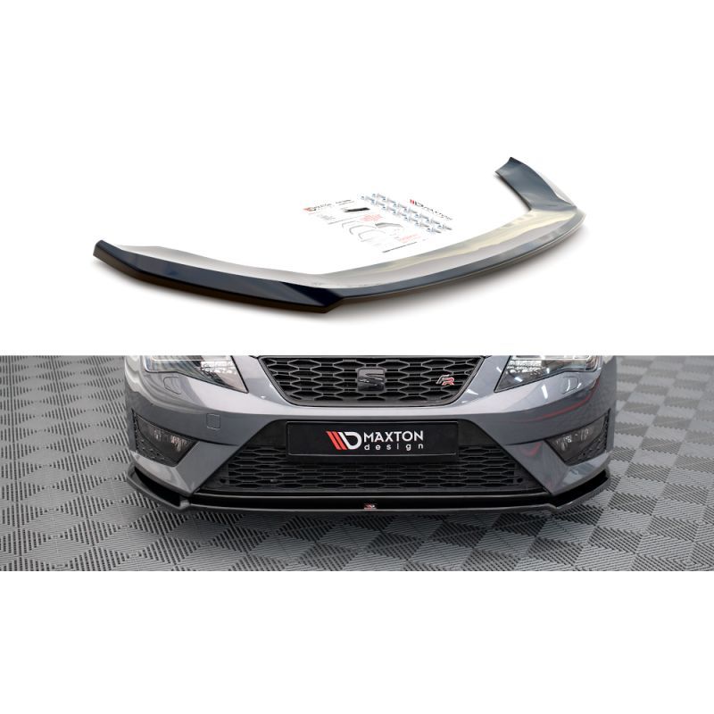 Maxton Front Splitter V.2 Seat Leon FR / Cupra Mk3 Gloss Black, Nouveaux produits maxton-design