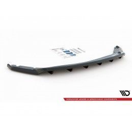 Maxton Central Rear Splitter (with vertical bars) Seat Leon Hatchback Mk3 Gloss Black, Nouveaux produits maxton-design