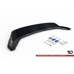 Maxton Central Rear Splitter (with vertical bars) Seat Leon Hatchback Mk3 Gloss Black, Nouveaux produits maxton-design