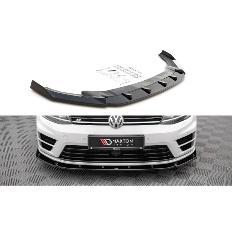 Maxton Front Splitter V.4 Volkswagen Golf R Mk7 Gloss Black, Nouveaux produits maxton-design