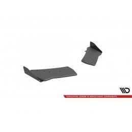 Maxton Street Pro Rear Side Splitters + Flaps Volkswagen Golf R Mk7 Black + Gloss Flaps, Nouveaux produits maxton-design