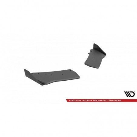 Maxton Street Pro Rear Side Splitters + Flaps Volkswagen Golf R Mk7 Black + Gloss Flaps, Nouveaux produits maxton-design
