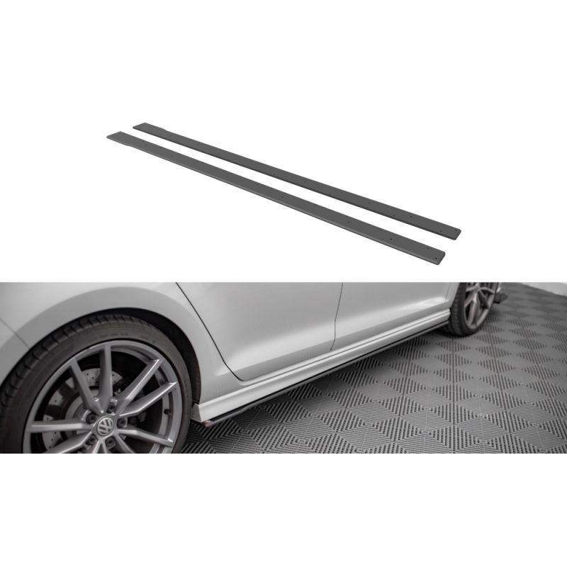 Maxton Street Pro Side Skirts Diffusers Volkswagen Golf R Mk7 Black, Nouveaux produits maxton-design