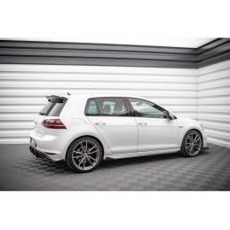 Maxton Street Pro Side Skirts Diffusers + Flaps Volkswagen Golf R Mk7 Black + Gloss Flaps, Nouveaux produits maxton-design