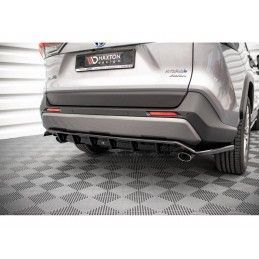 Maxton Central Rear Splitter (with vertical bars) Toyota RAV4 Mk5 Gloss Black, Nouveaux produits maxton-design