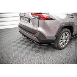 Maxton Central Rear Splitter (with vertical bars) Toyota RAV4 Mk5 Gloss Black, Nouveaux produits maxton-design