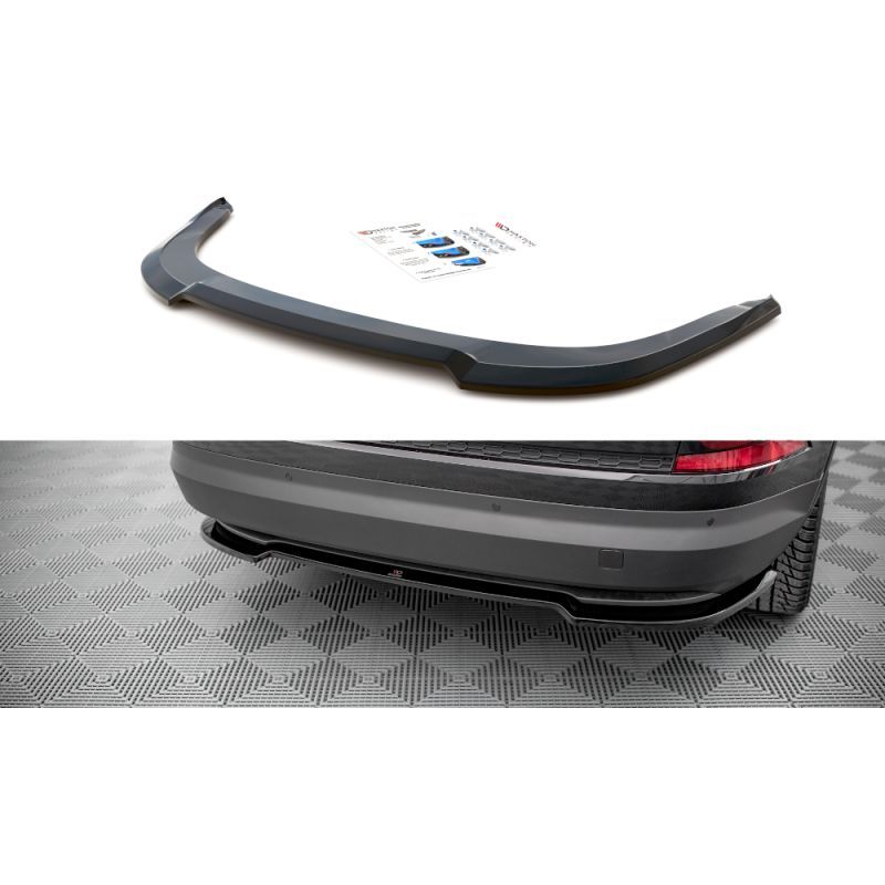 Maxton Central Rear Splitter for Skoda Kodiaq Mk1 Facelift Gloss Black, Nouveaux produits maxton-design