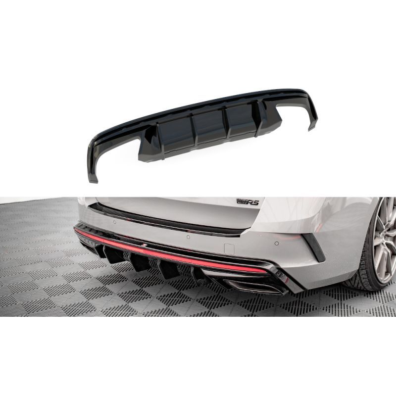 Maxton Rear Valance Skoda Octavia RS Mk4 Gloss Black, Nouveaux produits maxton-design