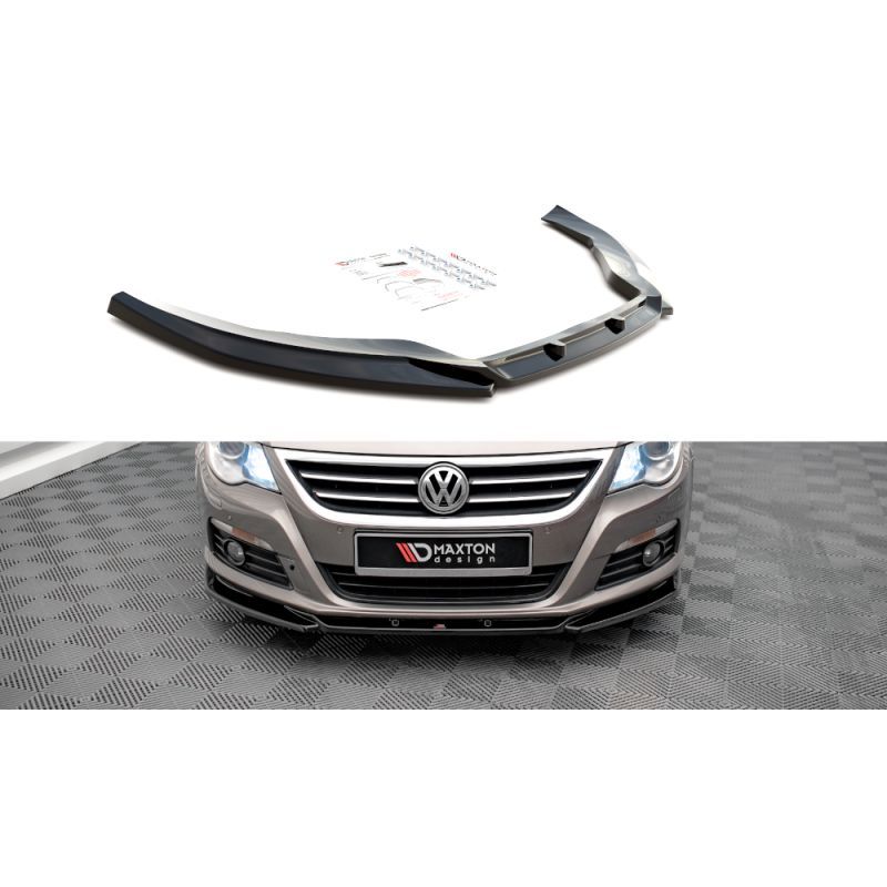 Maxton Front Splitter V.4 Volkswagen Passat CC Gloss Black, Nouveaux produits maxton-design