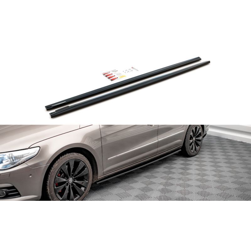 Maxton Side Skirts Diffusers V.2 Volkswagen Passat CC Gloss Black, Nouveaux produits maxton-design