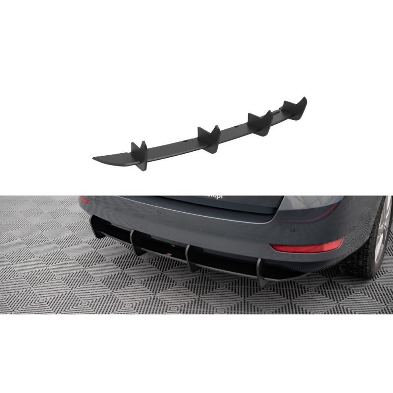 Maxton Street Pro Rear Diffuser Skoda Fabia Combi Mk3 Facelift Black-Red, Nouveaux produits maxton-design