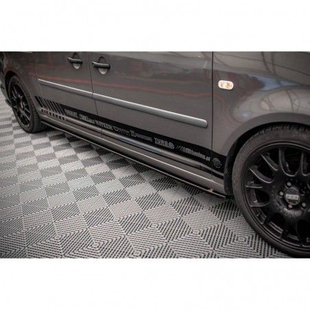 Maxton Side Skirts Diffusers Volkswagen Caddy Long Mk3 Facelift Gloss Black, Nouveaux produits maxton-design