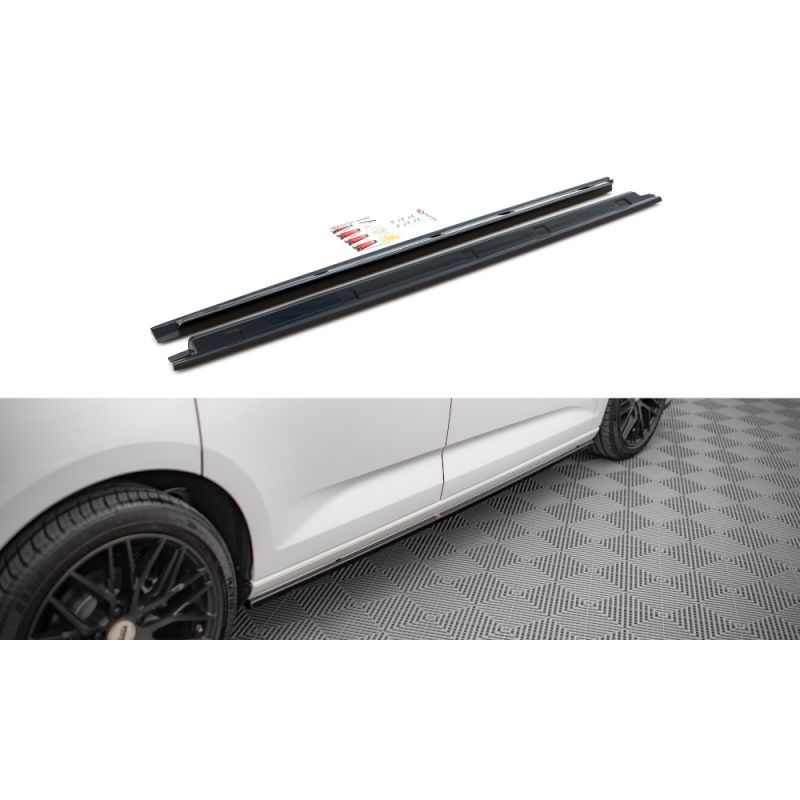 Maxton Side Skirts Diffusers Volkswagen Caddy Mk5 Gloss Black, Nouveaux produits maxton-design