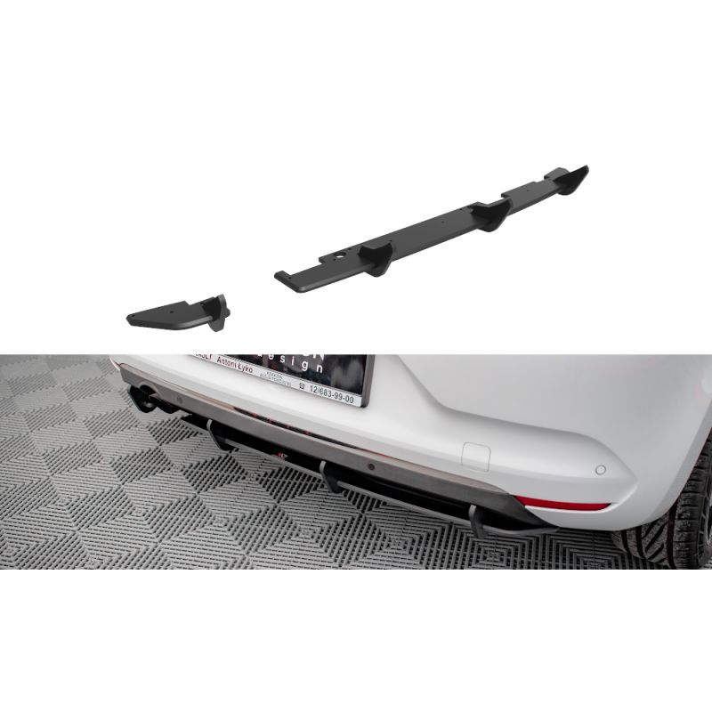 Maxton Street Pro Rear Diffuser Renault Clio Mk5 Black, Nouveaux produits maxton-design