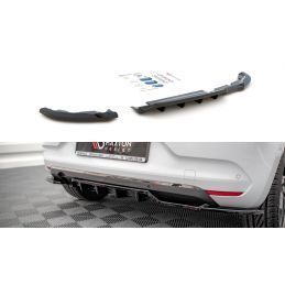 Maxton Central Rear Splitter (with vertical bars) Renault Clio Mk5 Gloss Black, Nouveaux produits maxton-design