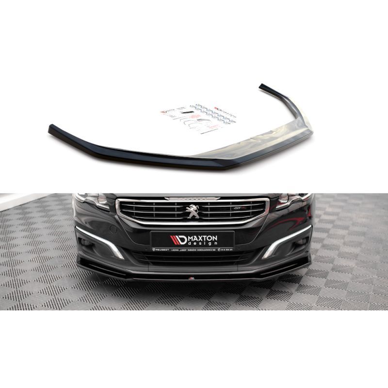 Maxton Front Splitter V.2 Peugeot 508 GT Mk1 Facelift Gloss Black, Nouveaux produits maxton-design