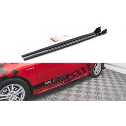 Maxton Side Skirts Diffusers V.1 + Flaps Toyota Corolla GR Sport Hatchback XII Gloss Black, Nouveaux produits maxton-design