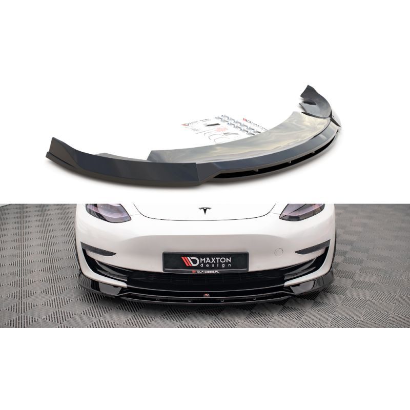 Maxton Front Splitter V.3 Tesla Model 3 Gloss Black, Nouveaux produits maxton-design