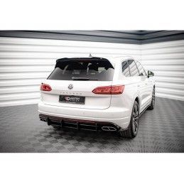 Maxton Street Pro Rear Diffuser Volkswagen Touareg R-Line Mk3 Red, Nouveaux produits maxton-design